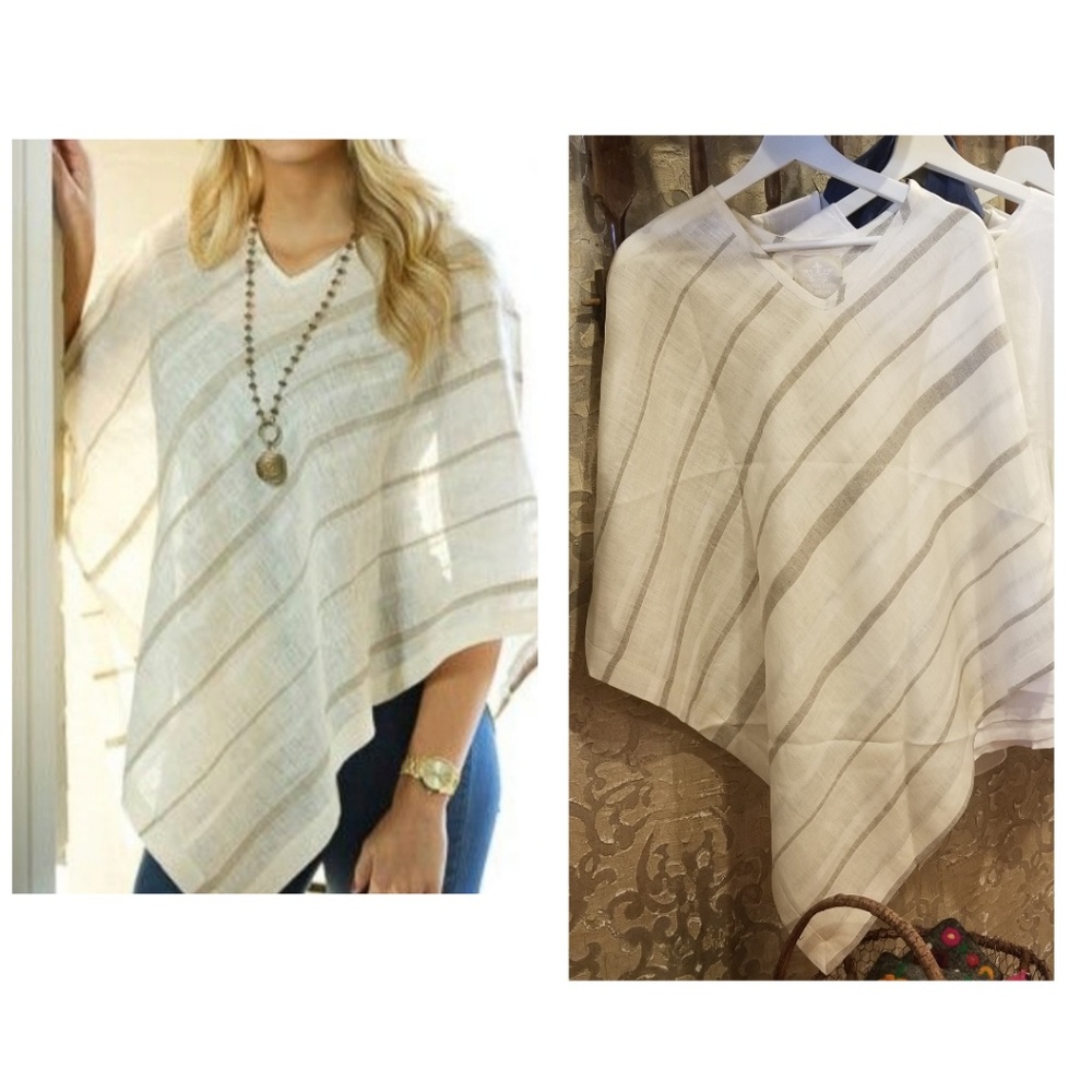 LAST New European Linen Poncho